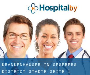 krankenhäuser in Segeberg District (Städte) - Seite 1