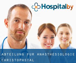 Abteilung für Anästhesiologie (Christophstal)