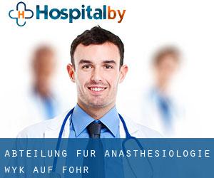 Abteilung für Anästhesiologie (Wyk auf Föhr)