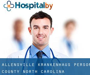 Allensville krankenhaus (Person County, North Carolina)