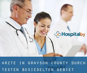 Ärzte in Grayson County durch testen besiedelten gebiet - Seite 1