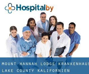 Mount Hannah Lodge krankenhaus (Lake County, Kalifornien)